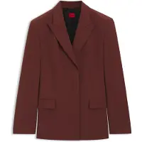 HUGO Relaxed-fit blazer van stretchmateriaal Maat 42
