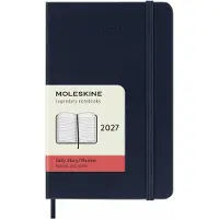 Moleskine 12 Maanden Agenda - 2027 - Dagelijks - Pocket - Harde Kaft - Saffier Blauw