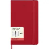 Moleskine 12 Maanden Agenda - 2027 - Dagelijks - Large - Harde Kaft - Rood