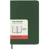 Moleskine 12 Maanden Agenda - 2027 - Dagelijks - Pocket - Zachte Kaft - Mirte Groen