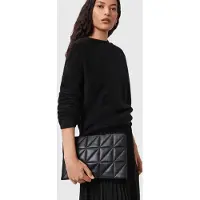 AllSaints Bettina Quilt Clutch Black Maat: OS | Clutches Outlet | Dames | Zwart