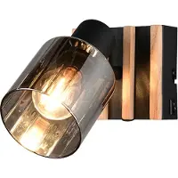 Reality spot TRAVIA mat zwart - E14 - max. 40W