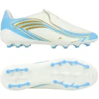 Adidas F50 Messi League Laceless AG El Ultimo Tango - Wit/Semiblauwe uitbarsting/Icey Blue Kids