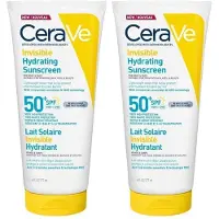CeraVe Sun Creme Solaire Hydratante Invisible Spf50 2x177 ml Zonnecrème