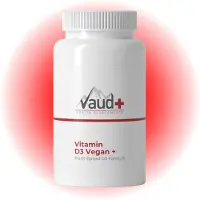 Vaud Vitamin D3 Vegan - 100% Plantaardige Cholecalciferol (D3V) - 25mcg - Softgels 100 St