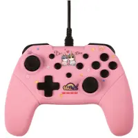 Konix KX UNIK SWITCH/PC PAD BE LOVE Roze USB Gamepad Analoog/digitaal Nintendo Switch, PC