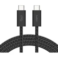 Belkin Usb-c To 240w 2.0 Braided Pcr 3m Black