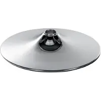 CLP vloerput, rond, verkrijgbaar in 4 maten | Kleur: chroom, maat: 38,5 cm