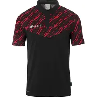 Uhlsport Progressive 28 Short Sleeve Polo Zwart 4XL Man