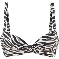 LASCANA Bikinitop crème / bruin / zwart