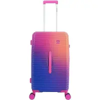 Saxoline Twist Trunk Harde Koffer Medium – Lichtgewicht, Trendy koffer & Stijlvolle Reiskoffer in Fuchsia – De Koffer die Reizigers Begrijpt - Fuchsia / Medium