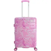 Saxoline Harde Koffer | Trolley | Reiskoffer - 67cm (Medium) - Splash Print - Bedrukt / Medium