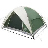 vidaXL Campingtent met waterdichte regenfly Groen 360 x 245 x 185 cm