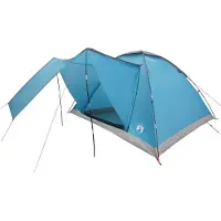 vidaXL Kamperen tent met dak Blauw 6-persoons Polyester en Staal