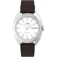 Timex Analoog horloge 'Marlin Draper' chocoladebruin / wit