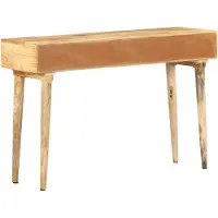 vidaXL Wandtafel 115x35x76 cm massief mangohout