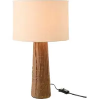 J-Line Lampe De Table Melina tafellamp donkerbruin - poterie - 60 W
