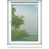Fart Produkt time4blinds - Binnenjaloezieën Zonder Boren - Aluminium Jaloezieën - Aluminium Rolgordijnen voor Woonkamer, Slaapkamer, Keuken, Kantoor - met Koordgeleiders - Smaragdgroen, Rechts, 900x1000