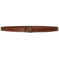 Ralph Lauren Dames Leren riem met LRL-gesp lichtbruin (S), Casual, Leer 412P15764002