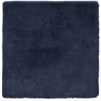 vidaXL Hoogpolig vloerkleed NAVARRA 160x160 cm polyester marineblauw