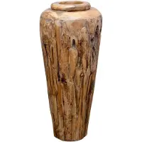vidaXL Decoratievaas 40x100 cm massief teakhout