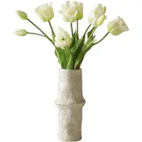 Botané Triumph tulpen kunstboeket Wit, 10 st.