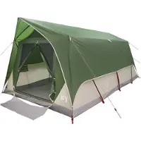 vidaXL Tunneltent 6-persoons Groen Polyester en Staal
