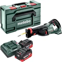 Metabo Sabelzaag, SSEP 18 LT BL accu reciprozaag 18 V 32 mm borstelloos + 2x LiHD accu 8.0 Ah + lader +
