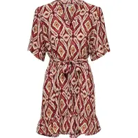 ONLY Onlantonia Korte Jurk Dames Rood S