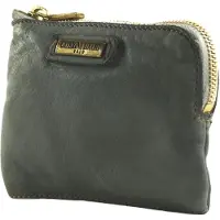 Caterina Lucchi Leren kaarthoes Fanny Wallet Grigio Chiaro grijs