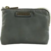 Caterina Lucchi Leren kaarthoes Fanny Wallet Grigio Chiaro grijs