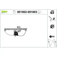 Valeo 851803 Raammechanisme