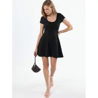 Busem Mini Skater Jurk met U-Hals