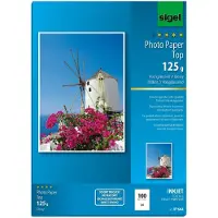 Sigel Inkjetfotopapier A4 Top - 125grs hoogwit 100 vel hooggla