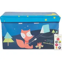 Bieco 2-in-1 Opbergdoos & Bankje Scout Kamp – Speelgoedkist met Zitfunctie – Opbergbox Kinderkamer – 63 Liter