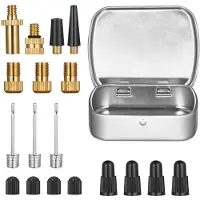 Typecat Fiets Presta-ventiel Schrader-adapterkit, kogelpompnaalden, messing band