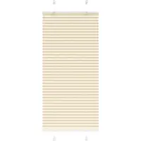vidaXL Plissé rolgordijn 55x100 cm stofbreedte 54,4 cm polyester crème
