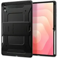 Spigen Tough Armor Pro - Hoes Geschikt voor Samsung Galaxy Tab S11 Ultra - Back Cover met Kickstand Standaard - Zwart