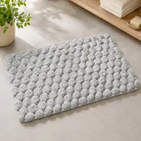 Polarbear Badmat – Douchemat – Vloerkleed – Badmat Antislip – Badmatten – Water Absorberend – Antislip – 50X80cm – Grijs