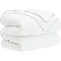 vidaXL Volledig Jaar Dekbed Wit 135 x 220 cm Bamboevezel
