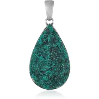 Cavill - Dioptaas Hanger 20,85 ct - 925 Sterling Zilver Gerhodineerd - Peervormige Druppelhanger - Elegante Zilveren Sieraden voor Vrouwen