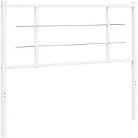 vidaXL Vervangend hoofdbord 107 cm metaal wit