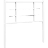 vidaXL Vervangend hoofdbord 100 cm metaal wit