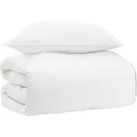 vidaXL Deken Set met kussen Wit 155 x 200 cm Katoen, Bamboe, Polyester