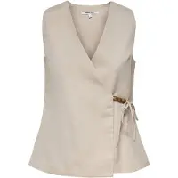ONLY Onlbaia s/l linen bl wrap waistcoat