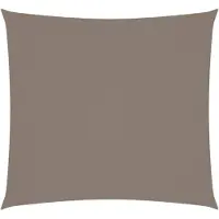 vidaXL Zonnescherm vierkant 3x3 m oxford stof taupe