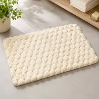 Polarbear Badmat – Douchemat – Vloerkleed – Badmat Antislip – Badmatten – Water Absorberend – Antislip – 50X80cm – Beige