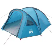 vidaXL Koepeltent 4-persoons 308 x 268 x 130 cm Waterdicht Blauw taft