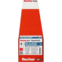 Fischer 562978 FPF II CHTF 10,0 x 550 BC 25 Houtschroef 10 mm 550 mm TX Staal Galvanisch verzinkt 25 stuk(s)