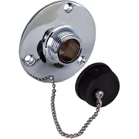 Perko 0504dp0chr Water Filler Plug Zilver
